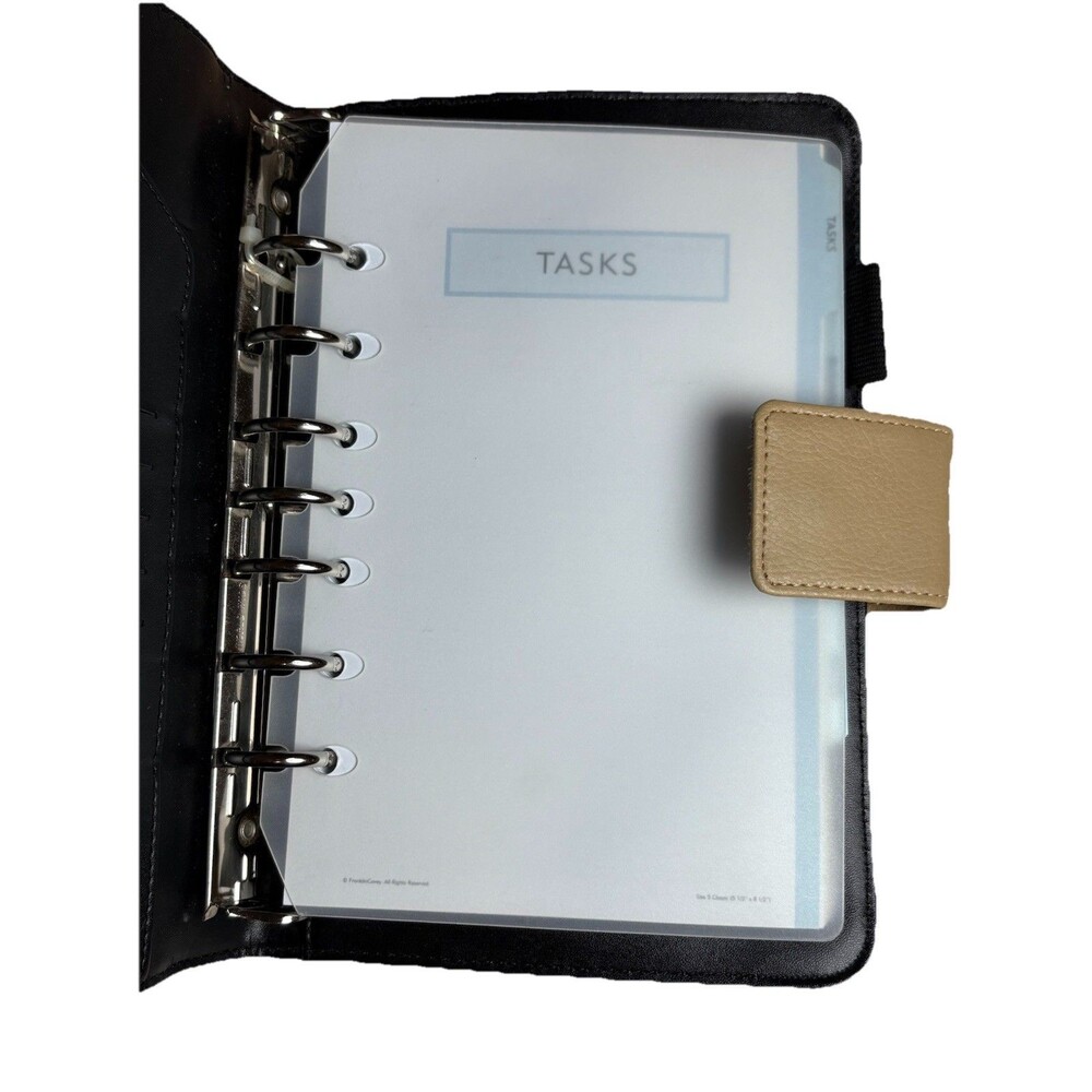 Franklin Covey 365 Beige Planner Organizer 7 Ring Binder Faux Leather Work - Picture 5 of 16